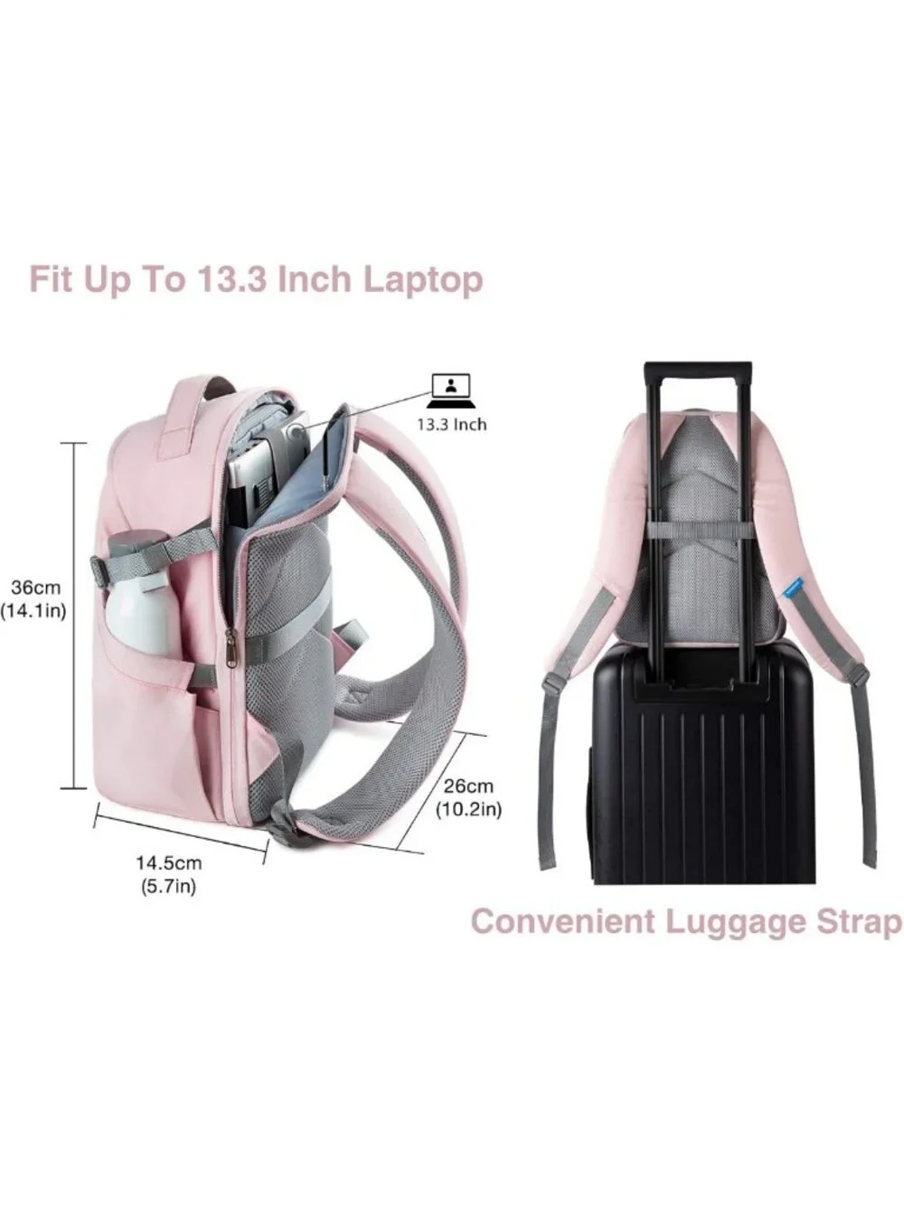 Stylish Waterproof Camera Backpack for DSLR/SLR, Fits 13.3